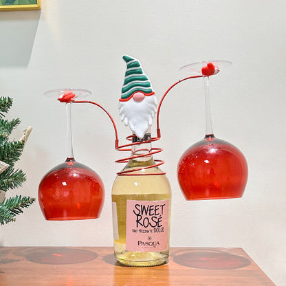 Weihnachtlicher Weinflaschenhalter, modernes Design