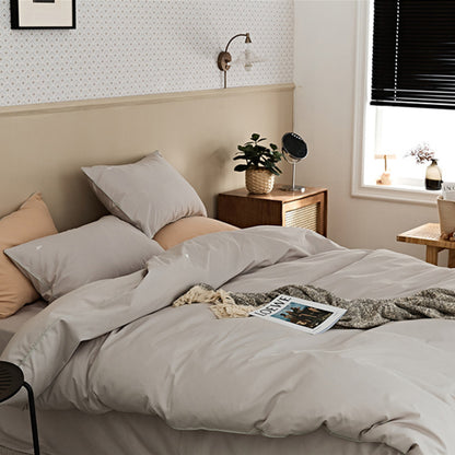 Premium Baumwoll-Bettwäsche-Set, angeraut, modern und schlicht