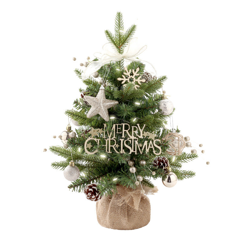 Mini-Weihnachtsbaum-Set mit Spieluhr-Sockel, 50 cm