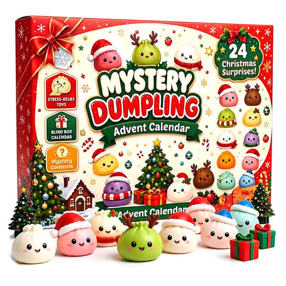 Weihnachts-Adventskalender mit Slow-Rebound-Spielzeug