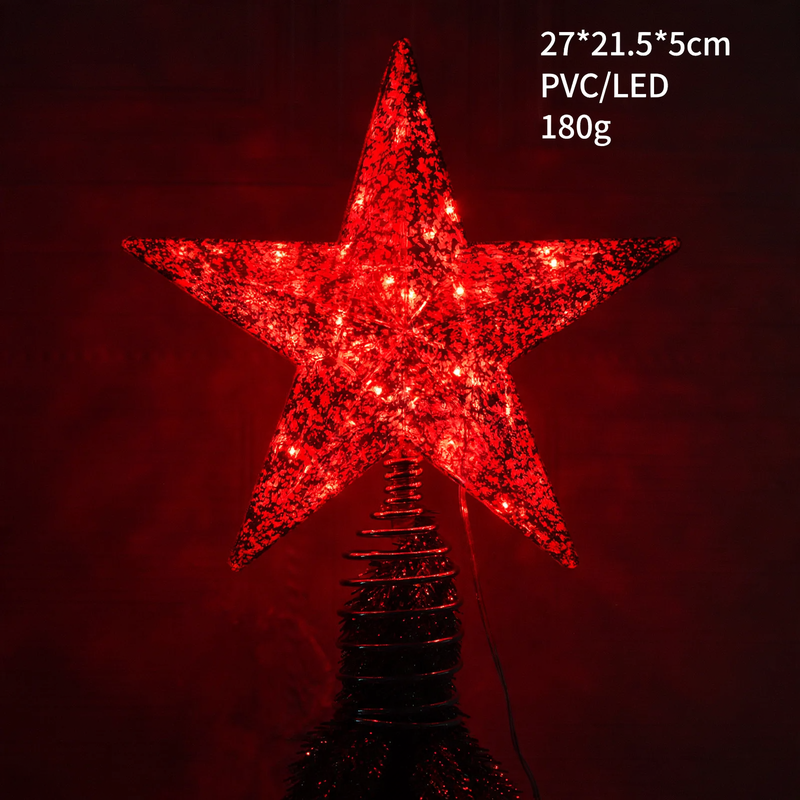 Leuchtender Stern für die Weihnachtsbaumspitze