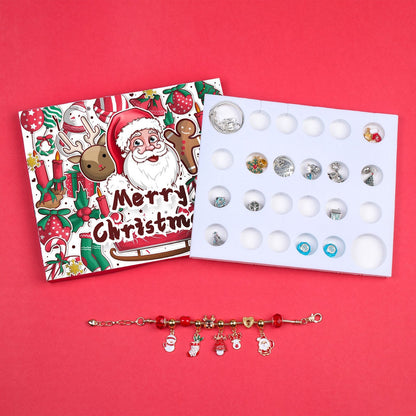Weihnachts-Adventskalender mit DIY-Armband-Set für Kinder