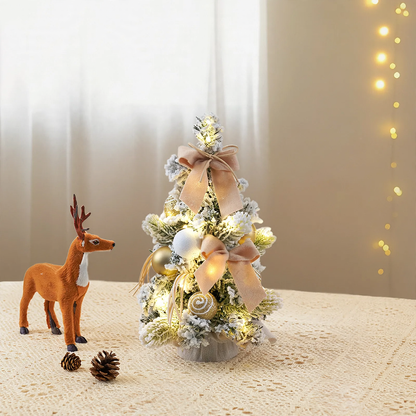 Mini-Weihnachtsbaum mit Schleifendekoration, PVC
