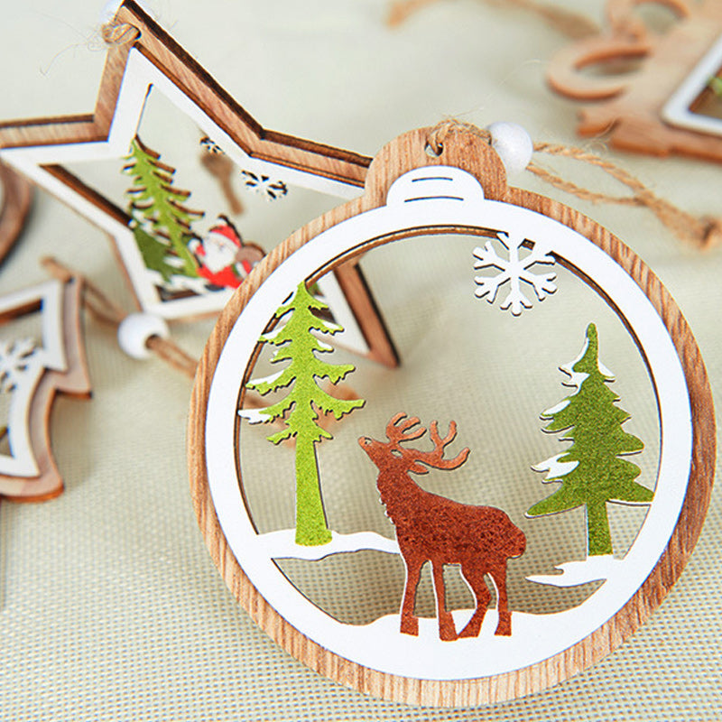 Brehn | Weihnachtlicher Holzanhänger