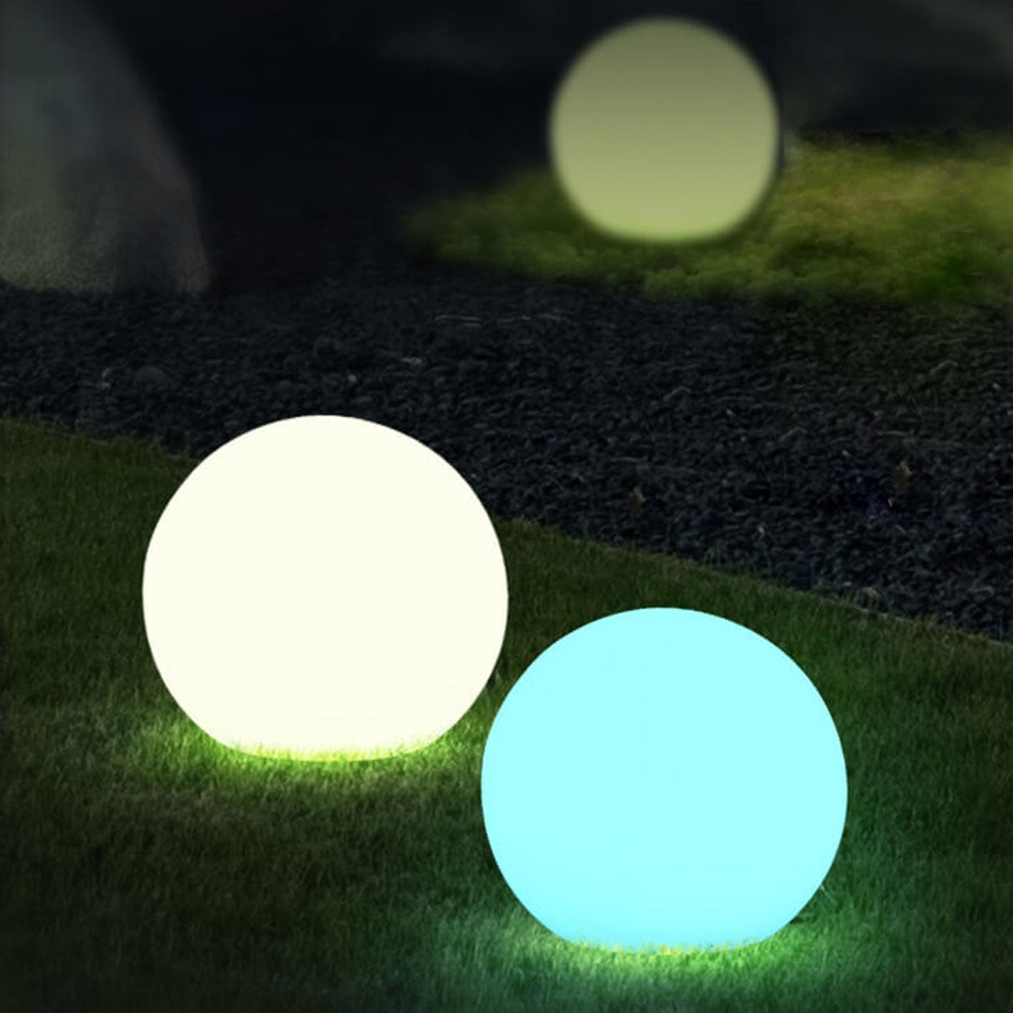 Solar wasserdicht PE sphärische LED Außen dekorative Rasenlicht | Brehn