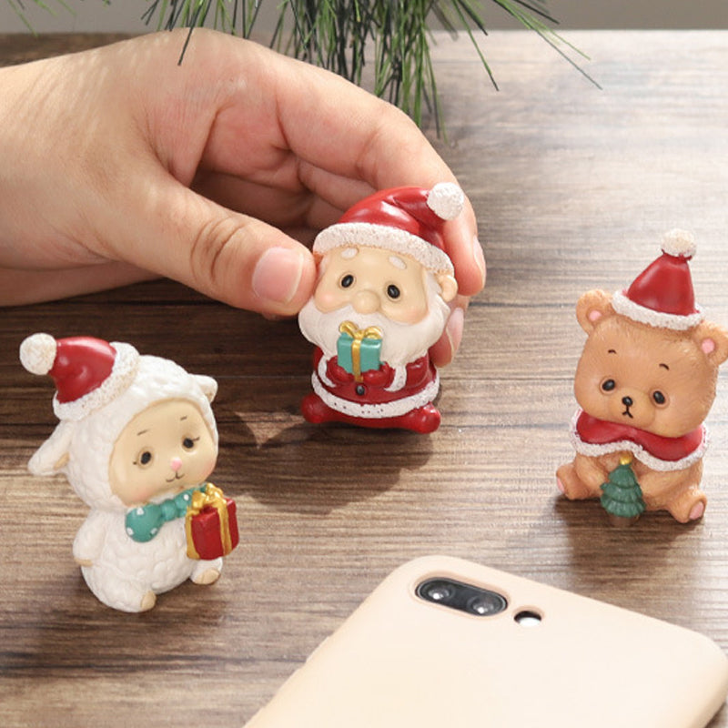Brehn | Handgefertigte Tier-Weihnachtsmann-Ornamente