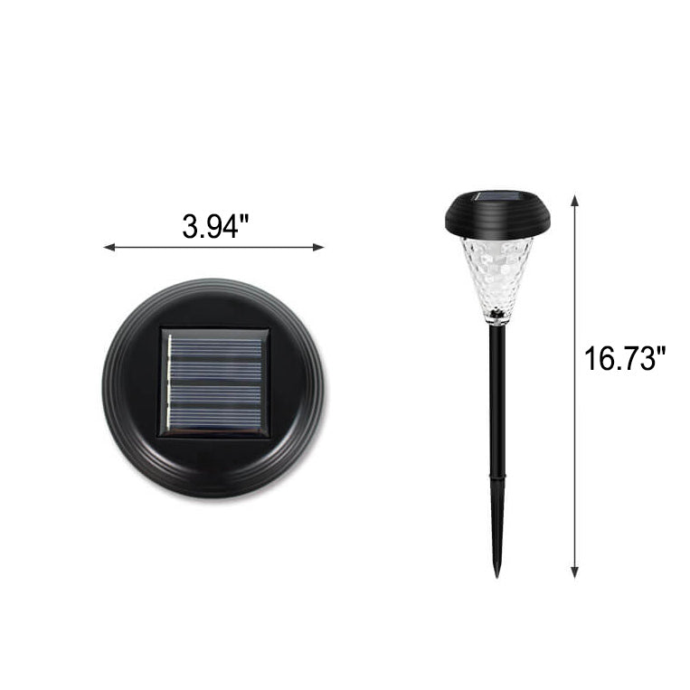 Moderne Solar Glas Kegel LED Außen Garten Bodeneinbau Landschaftslicht | Brehn