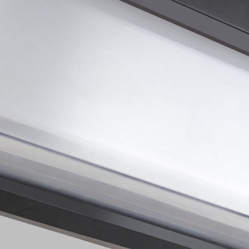 Moderner minimalistischer solarbetriebener rechteckiger PC-LED-Außenwandlampen für den Außenpatio | Brehn