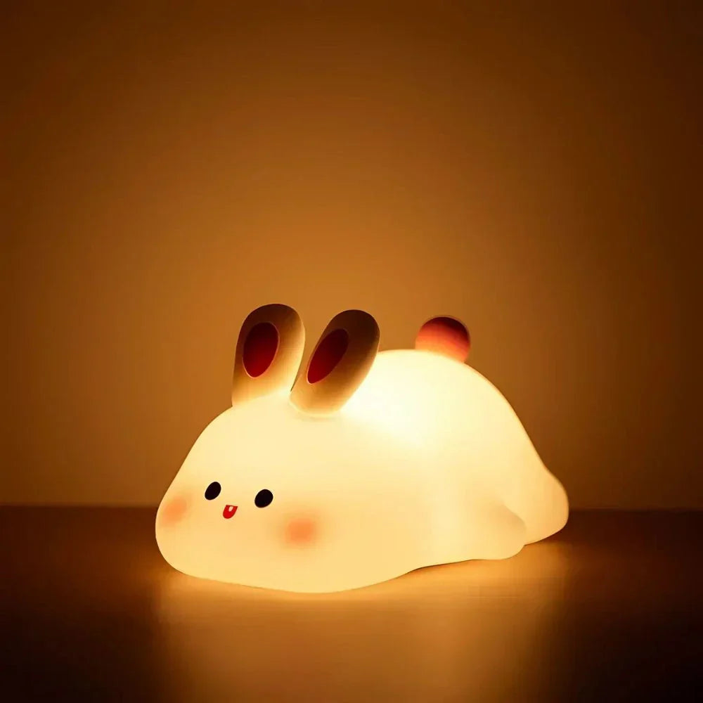Nachtlicht aus Silikon, Tier-Nachttischlampe