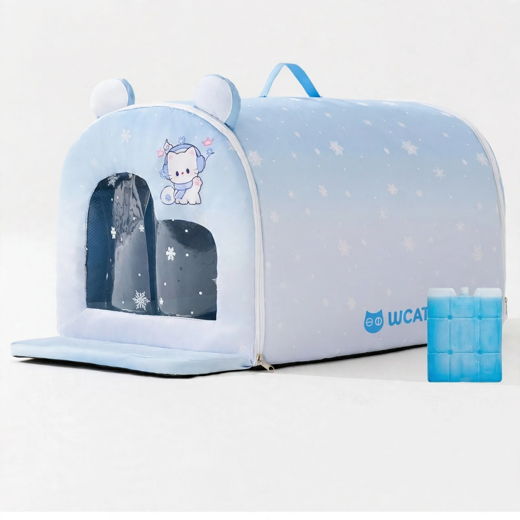 Kühl-Iglu für Haustiere, Polyester, mit Eisbeutel-Option