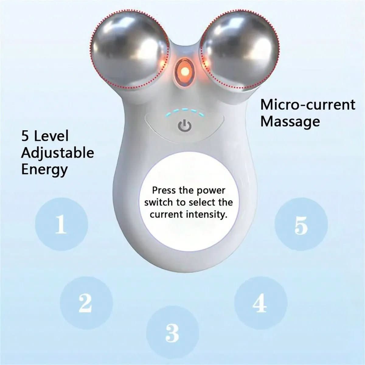 Professionelles Gesichtsmassagegerät mit Mikrostrom für straffere, glattere Haut