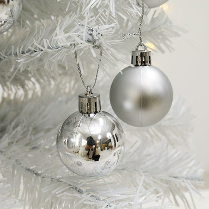 Mini-Weihnachtsbaum, weiß, 45/60 cm, mit Beleuchtung