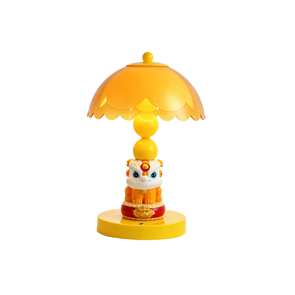 Chinesische Löwentanz-Pilz-Tischlampe