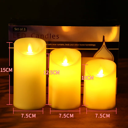 LED-Echtwachs-Optik-Kerzen mit Flackereffekt