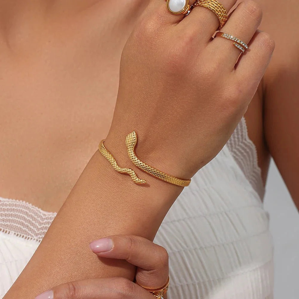Brehn | 18k verstellbares Schlangenarmband