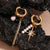 Brehn | 18k Asymmetrische Perle Diamant Creolen