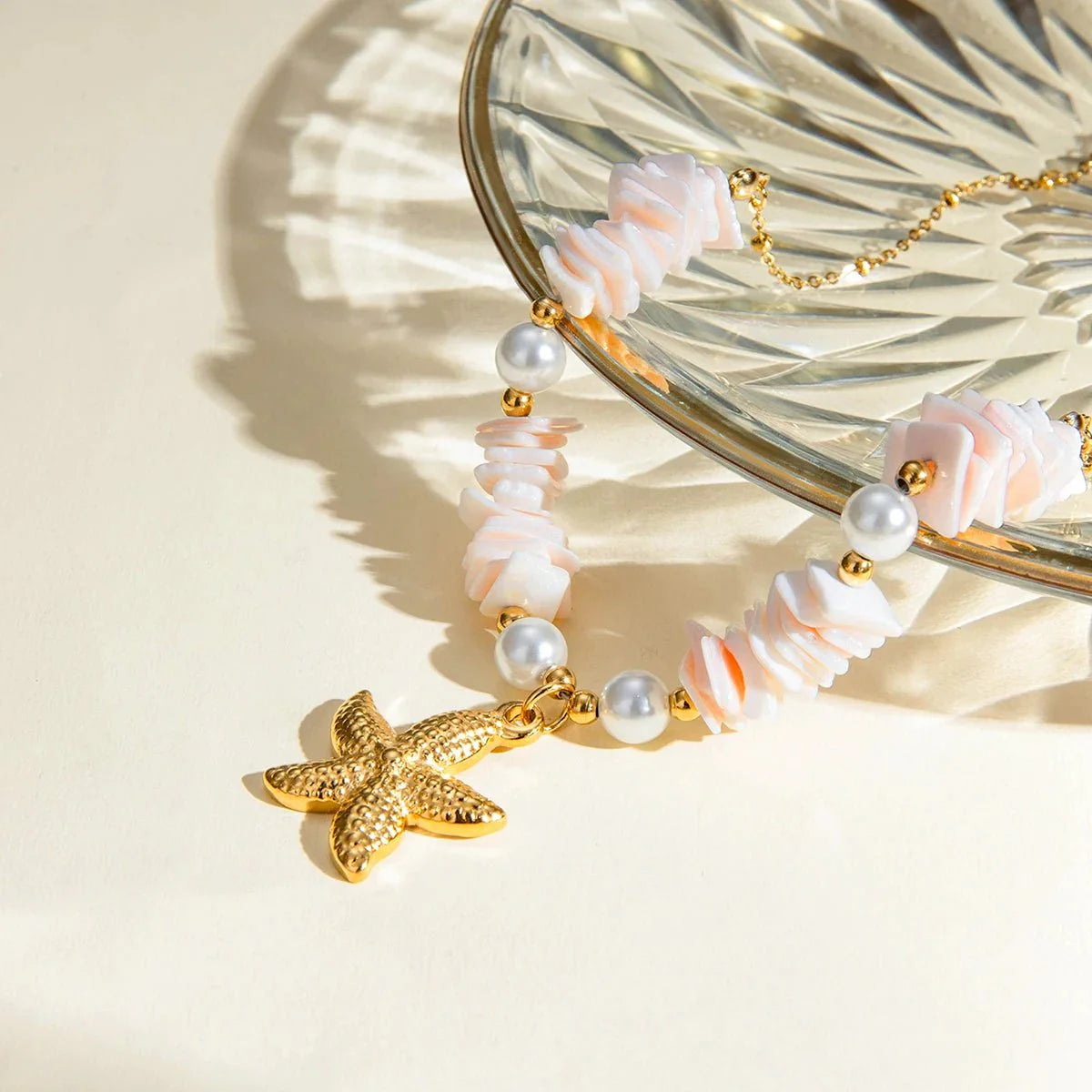 Brehn | 18k Boho Ozeanische Muschel Halsketten