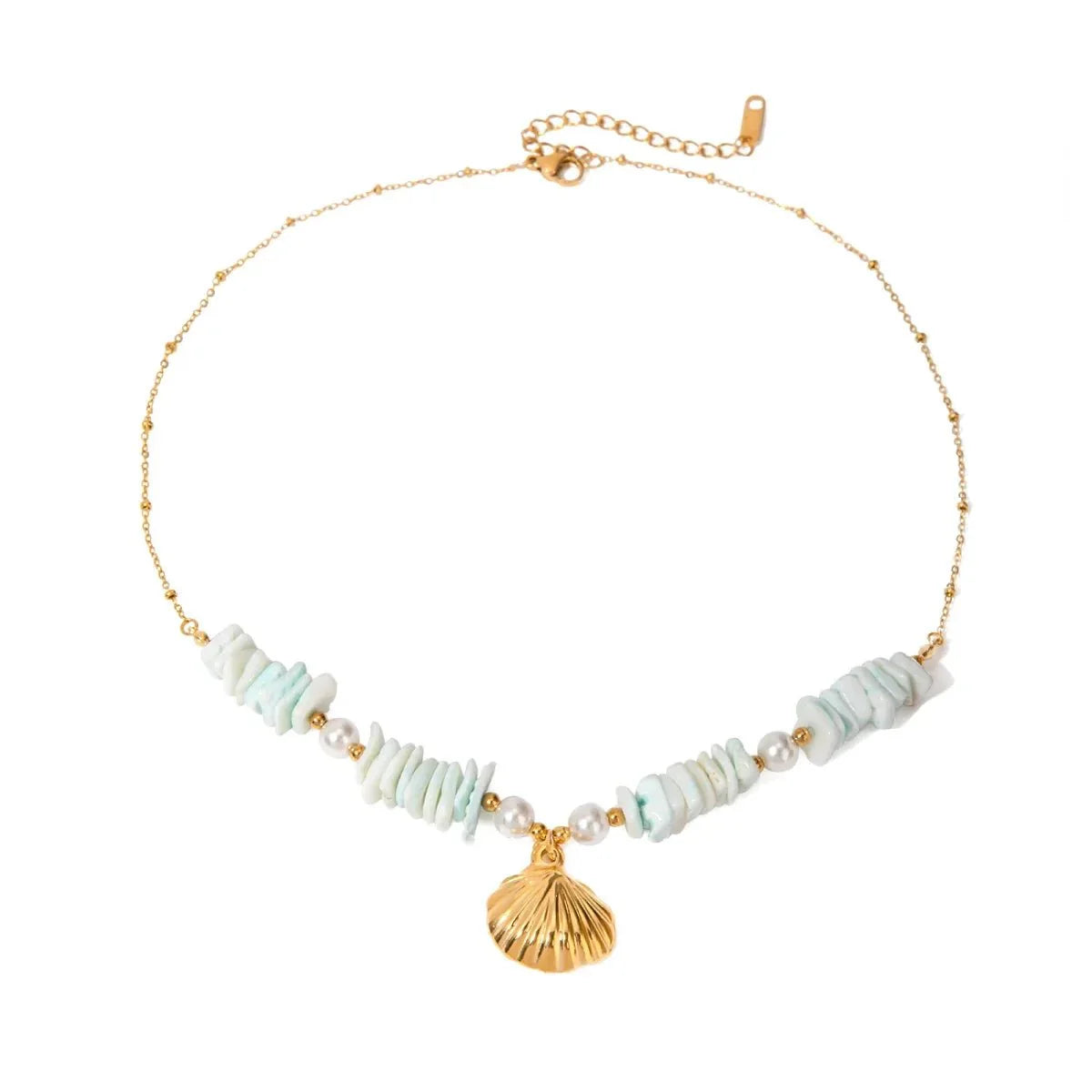 Brehn | 18k Boho Ozeanische Muschel Halsketten
