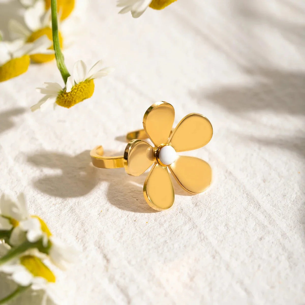 Brehn | 18k Zarte Daisy Blumenring