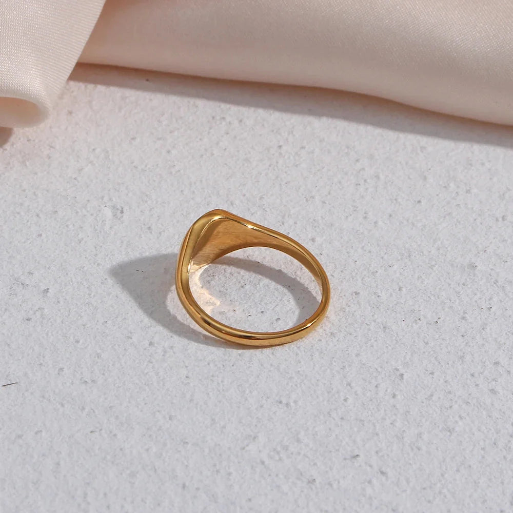 Brehn | 18k Zierliche Blumensignet Ringe