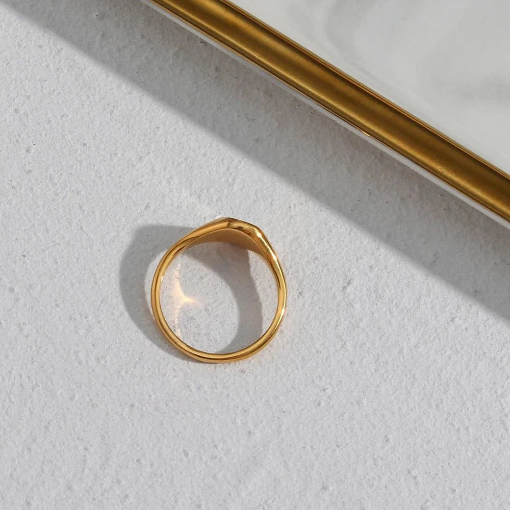 Brehn | 18k Zierliche Blumensignet Ringe