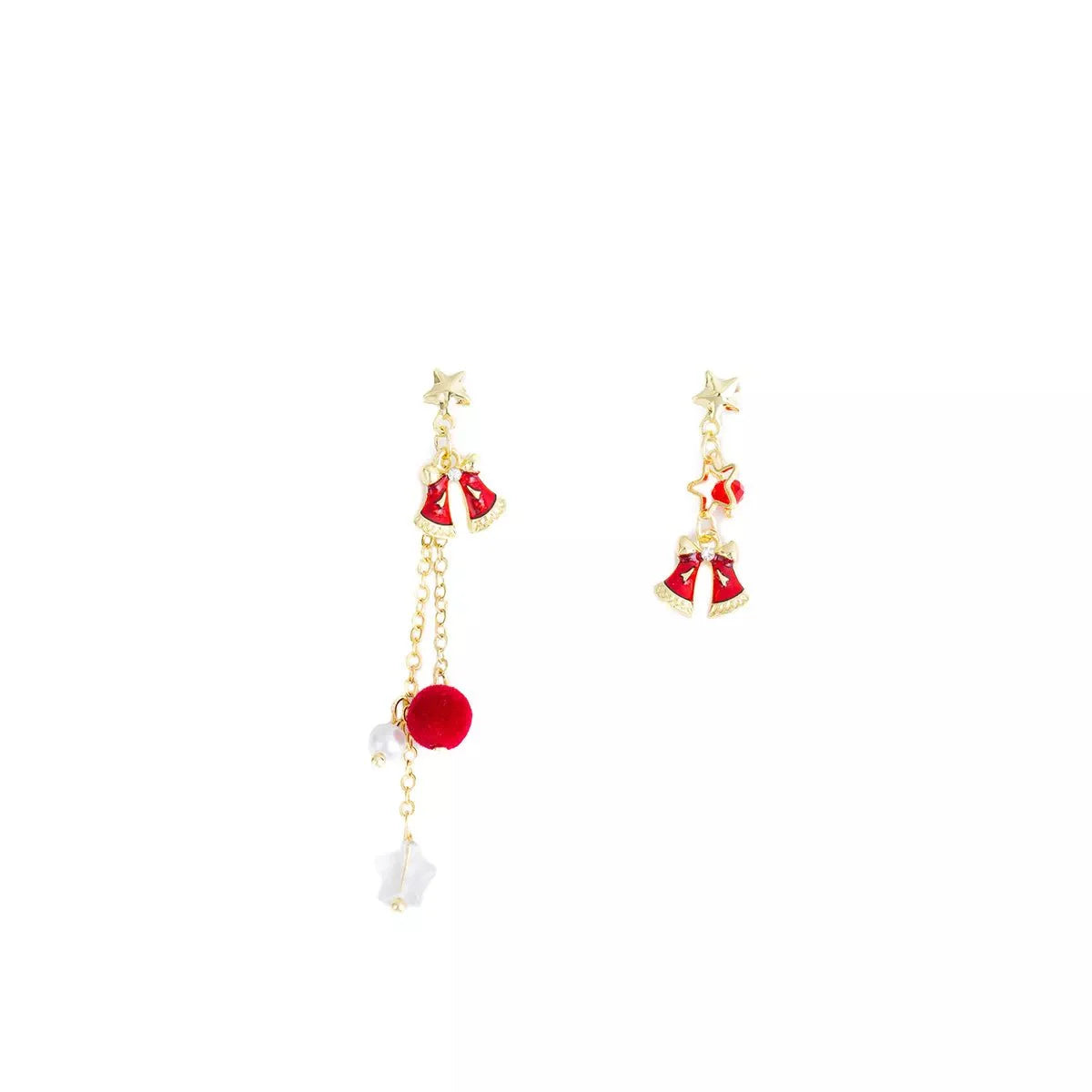 Brehn | 18K Gold-beschichtete Weihnachtsglocken Ohrringe