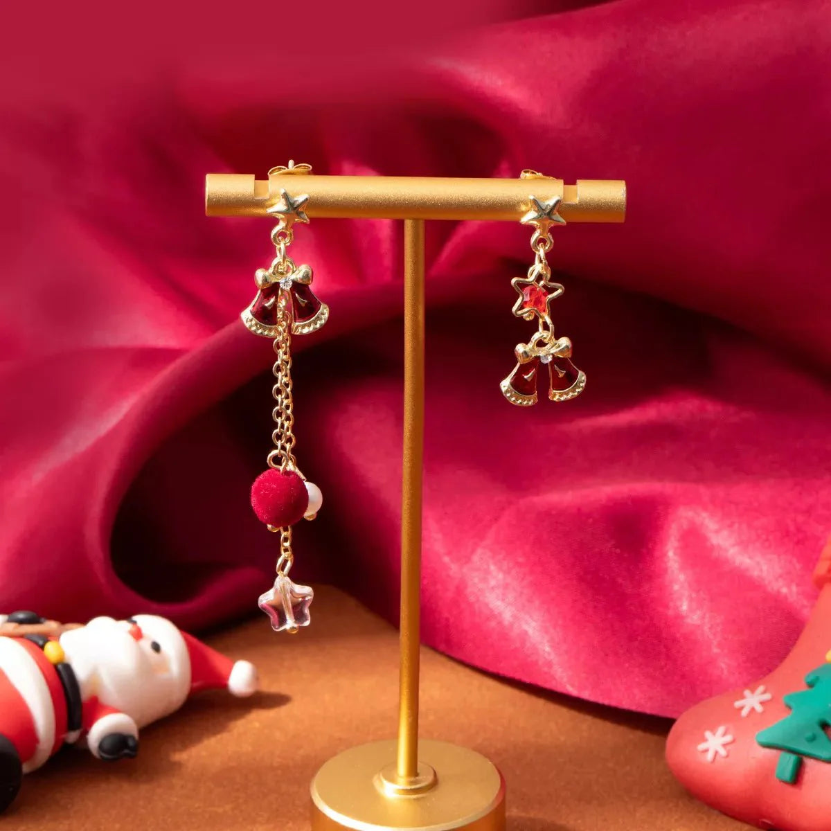 Brehn | 18K Gold-beschichtete Weihnachtsglocken Ohrringe