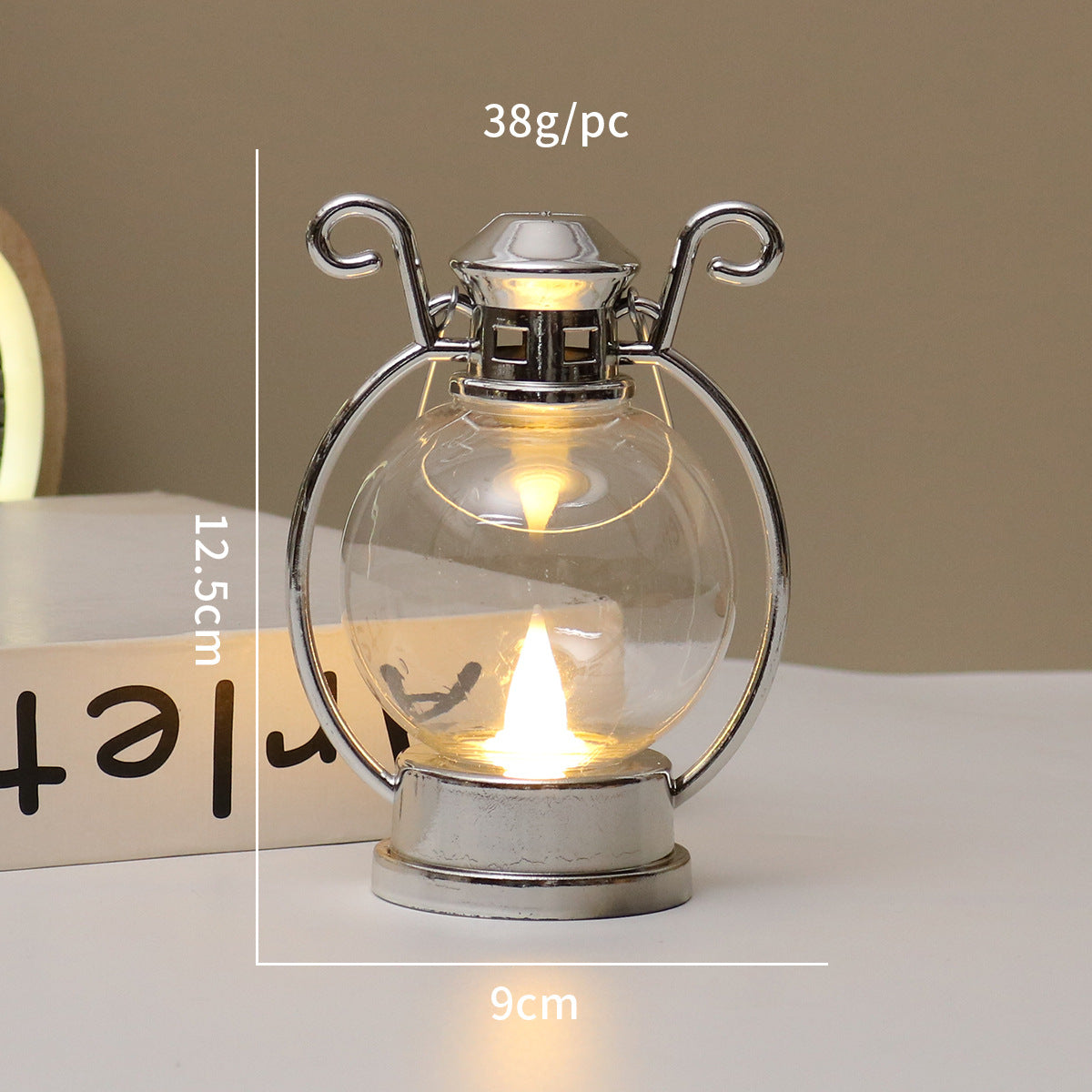 LED-Windlicht im Retro-Stil, dekorative Tischleuchte