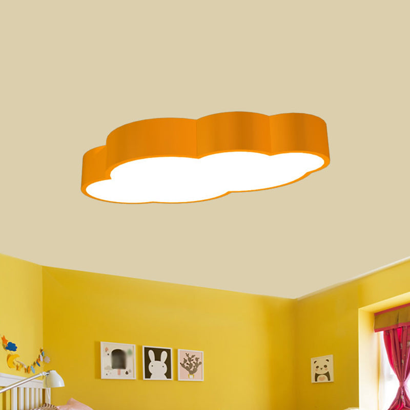 LED-Wolken-Deckenleuchte fürs Kinderzimmer – Verspieltes Design in Rot/Gelb/Schleifenform