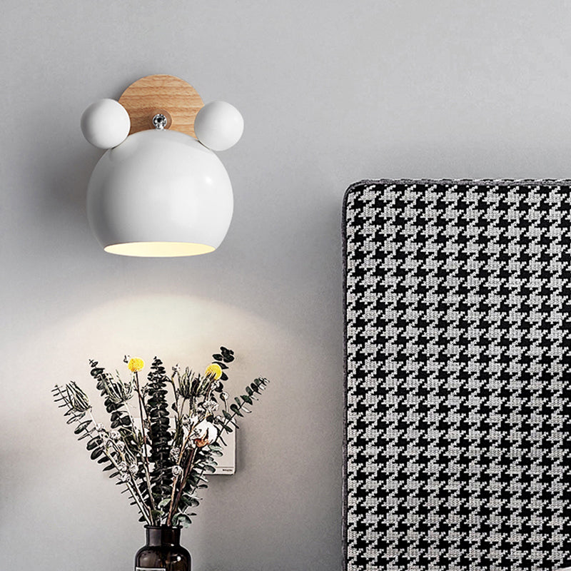 Brehn | Moderne Stil Cartoon Tier Wandleuchte Metall 1 Licht Wandlampe für Kinderzimmer