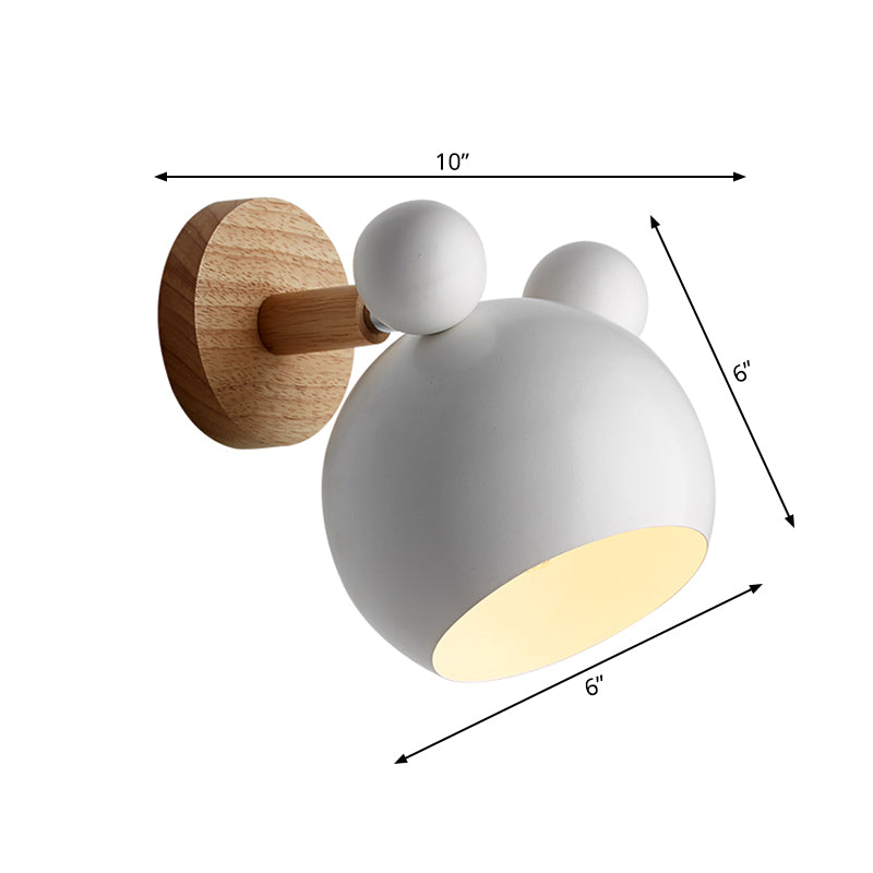 Brehn | Moderne Stil Cartoon Tier Wandleuchte Metall 1 Licht Wandlampe für Kinderzimmer
