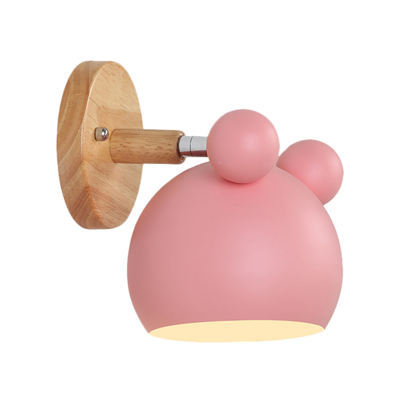 Brehn | Moderne Stil Cartoon Tier Wandleuchte Metall 1 Licht Wandlampe für Kinderzimmer