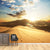 Brehn | Wilderness mit Fußabdruck Wandmural Modern Schön Wild Landschaft Wanddeko in Gelb