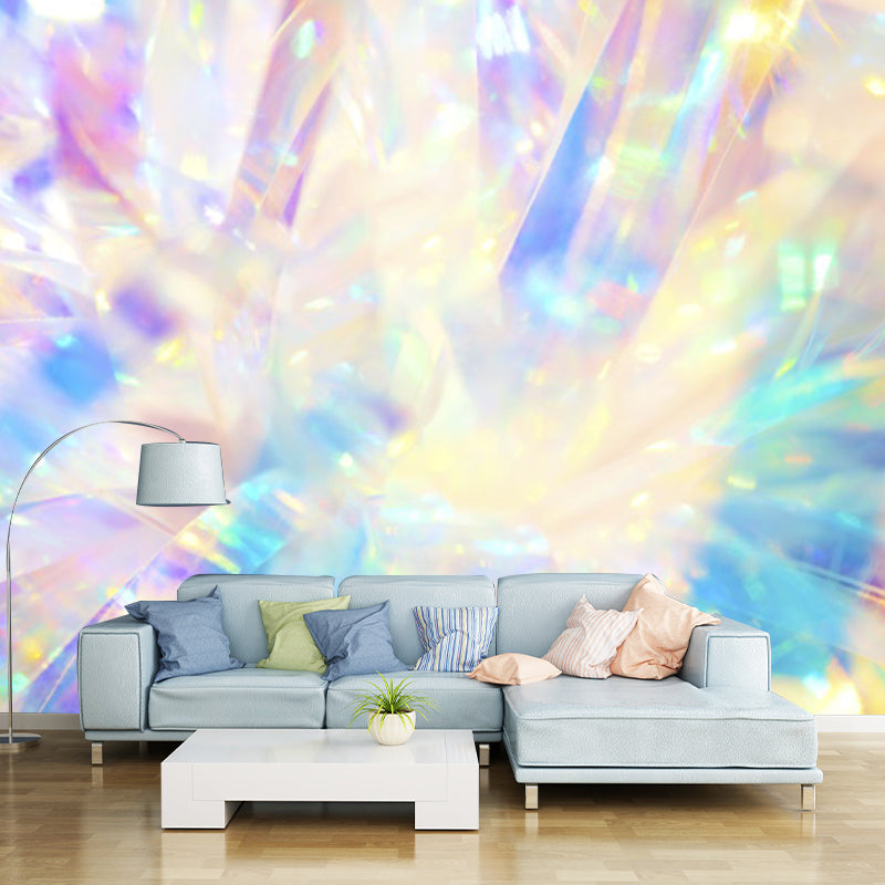 Brehn | Illustratie Kleur Abstract Patroon Muurstickers voor Binnenwand, Geel, Op Maat Gemaakt