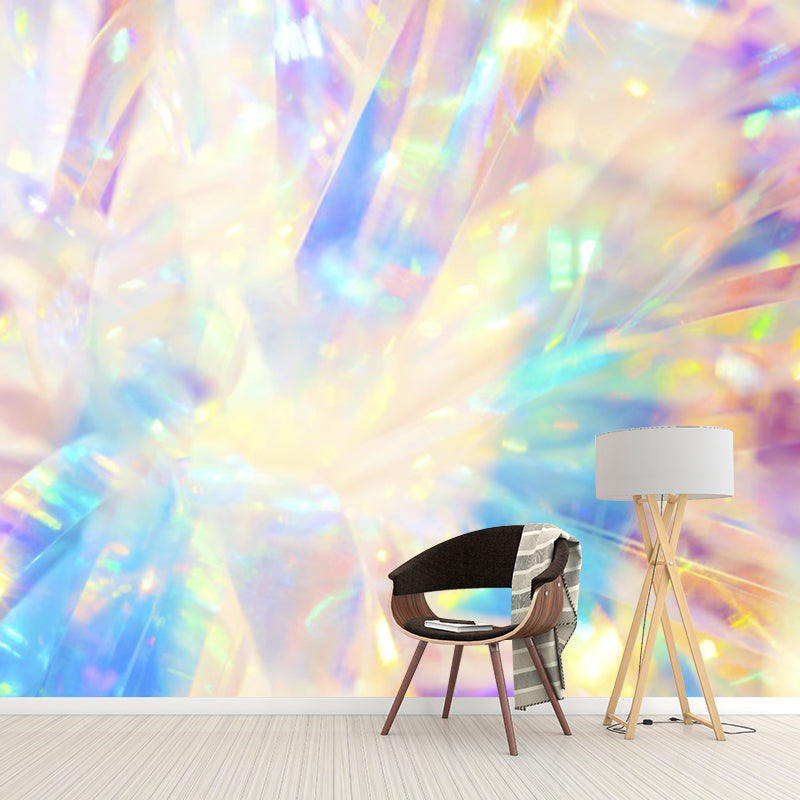 Brehn | Illustratie Kleur Abstract Patroon Muurstickers voor Binnenwand, Geel, Op Maat Gemaakt
