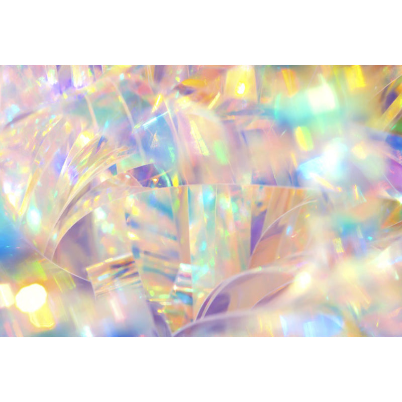 Brehn | Bright holographic pattern wall sticker for the living room, yellow, custom made available