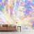 Brehn | Huge holographic pattern wall house yellow non-woven wall decoration for home decor, personalized