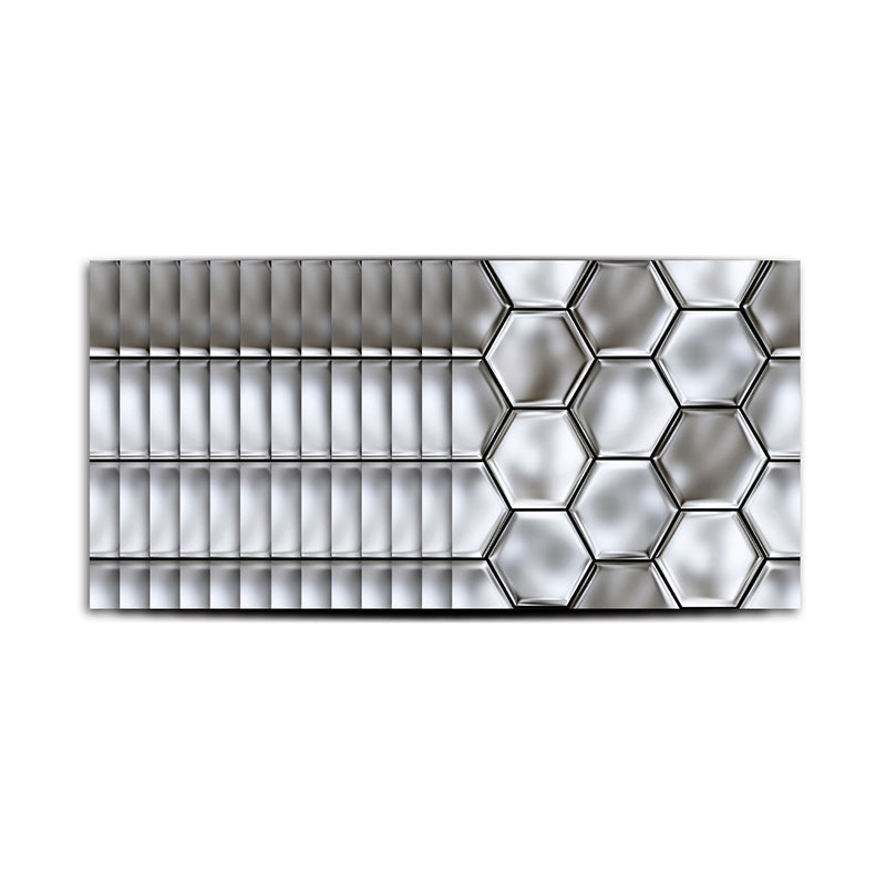 Brehn | Stick On 3D Hexagon Wallpaper Panel Set Contemporary PVC Wandbekleding, 12,2 vierkante voet