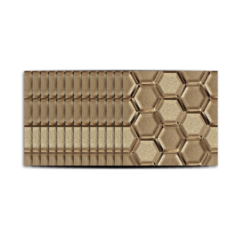 Brehn | Stick On 3D Hexagon Wallpaper Panel Set Contemporary PVC Wandbekleding, 12,2 vierkante voet