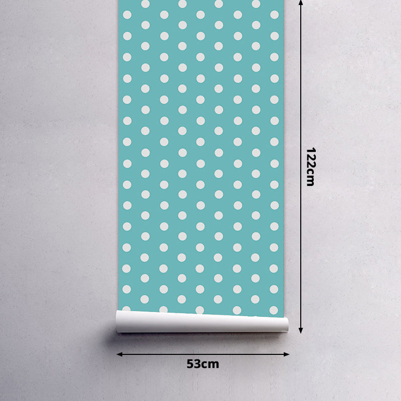 Brehn | Punkte Tapetenpaneele Abziehen und Aufkleben Kinder-Spielzimmer Wandverkleidung, 4' L x 20,5" B