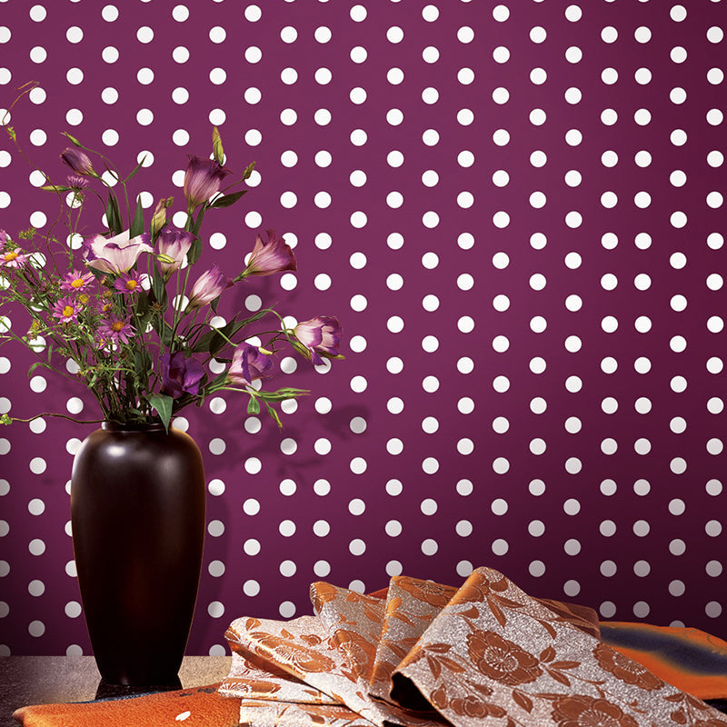 Brehn | Punkte Tapetenpaneele Abziehen und Aufkleben Kinder-Spielzimmer Wandverkleidung, 4' L x 20,5" B