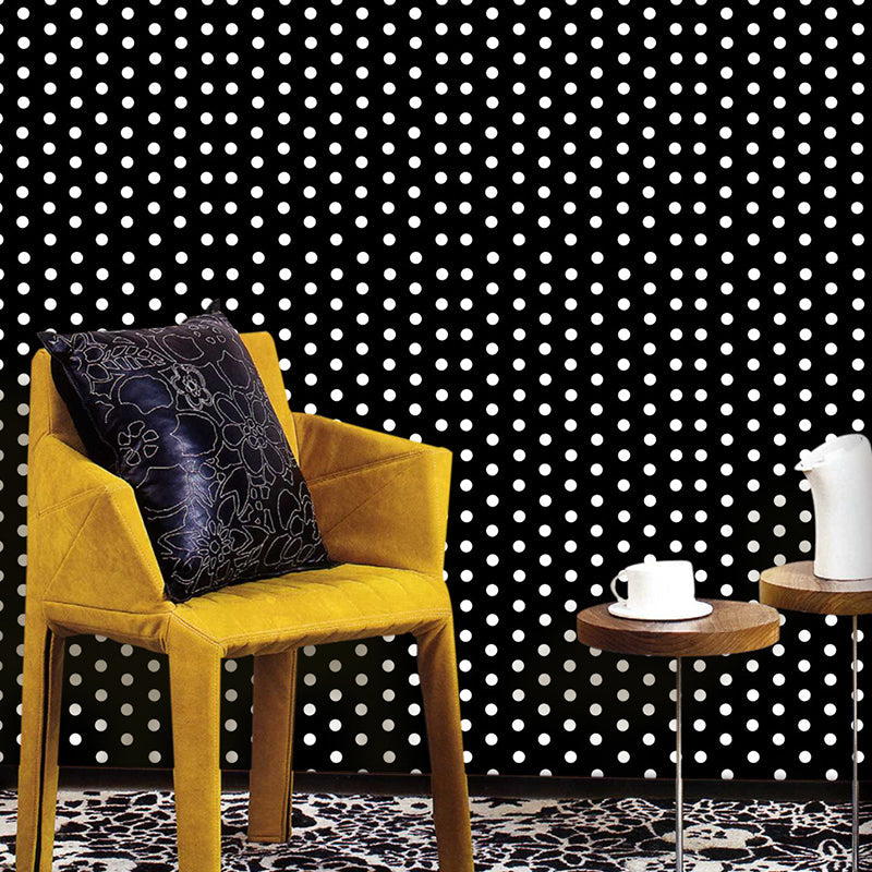 Brehn | PVC abziehbare Tapeten Kinder Stil Polka Dots Wanddekor für das Schlafzimmer, leicht zu entfernen