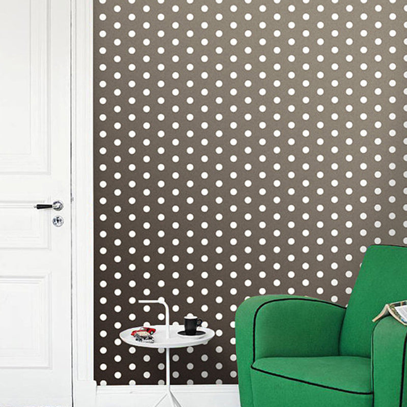Brehn | PVC abziehbare Tapeten Kinder Stil Polka Dots Wanddekor für das Schlafzimmer, leicht zu entfernen