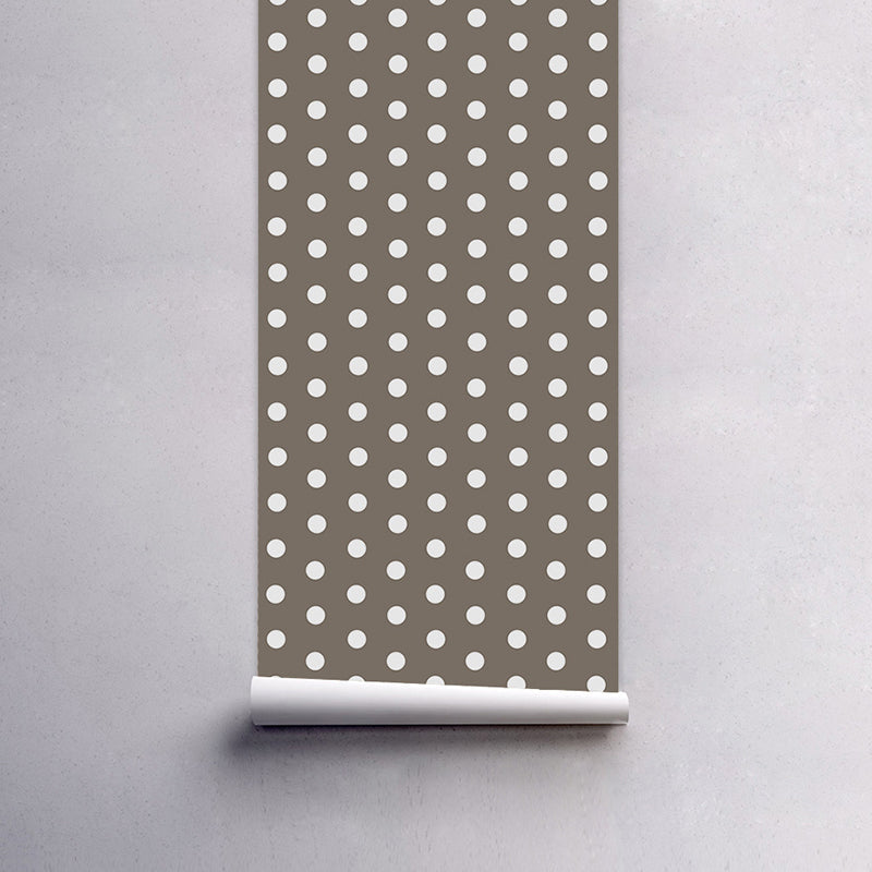 Brehn | PVC abziehbare Tapeten Kinder Stil Polka Dots Wanddekor für das Schlafzimmer, leicht zu entfernen
