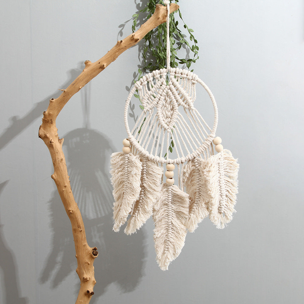 Makramee Blatt Dekoratives Wandbehang Brehn