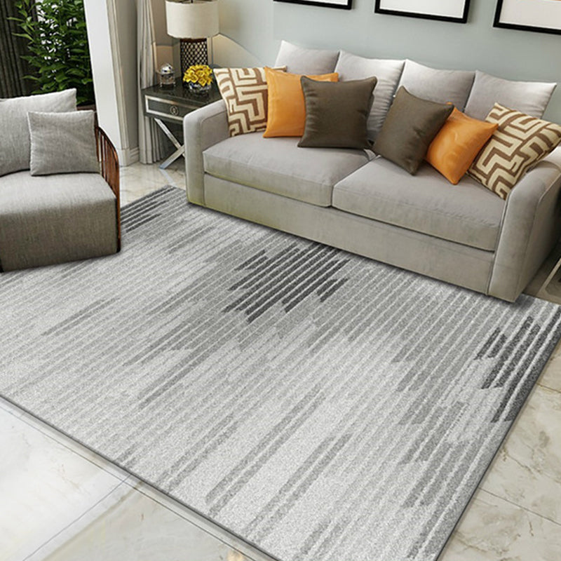 Brehn | Dunkle Farbe Minimalistische Innenmatte Polypropylen Abstrakte Teppich mit Linien Pflegeleicht Rutschfeste Teppich für Zimmer