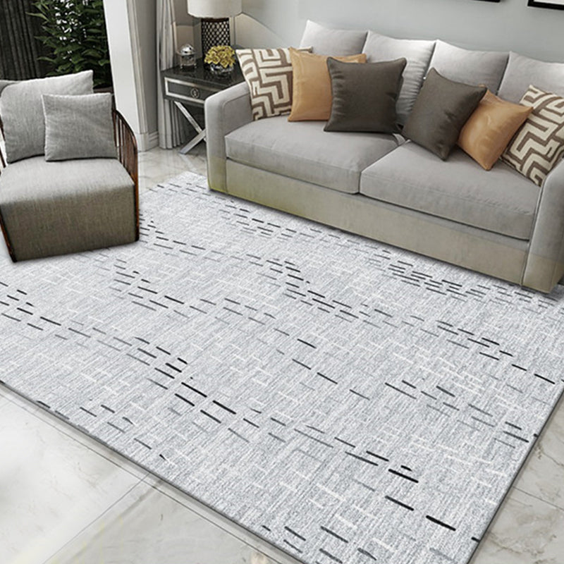 Brehn | Dunkle Farbe Minimalistische Innenmatte Polypropylen Abstrakte Teppich mit Linien Pflegeleicht Rutschfeste Teppich für Zimmer