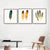 Brehn | Nordic Still Life Leinwandwandkunst Helle Farben Texturierte Wanddekoration für Treppen, Set von 3