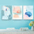 Brehn | Raindrops Wand Kunst Set Nordic Abstract Muster Leinwanddruck in Pastellfarben für Dekor