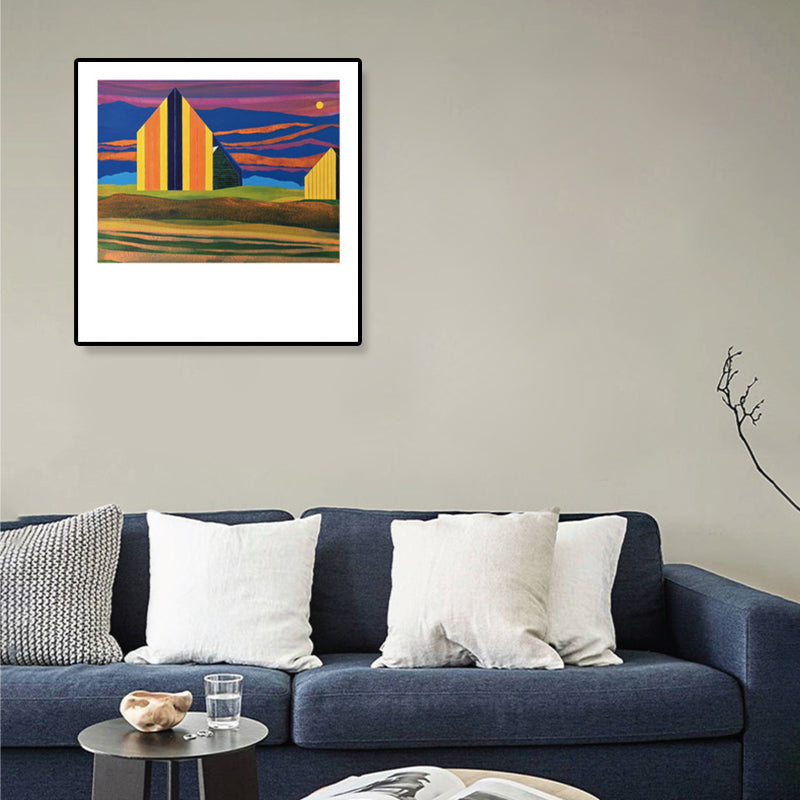 Brehn | Zeitgenössisches Ölgemälde Haus Leinwand Dunkle Farbe Schlafzimmer Wandkunst, Verschiedene Größen